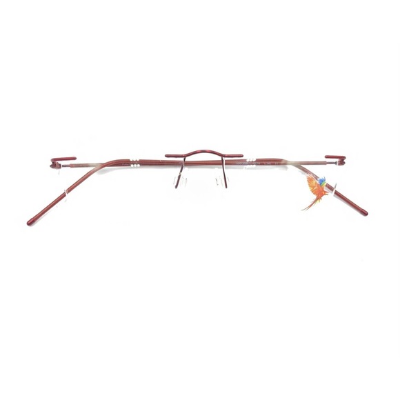 Maui Jim NEW MJO 2006-35M Red Rimless Eyeglasses Frames 49-16 140 Japan Designer - Picture 12 of 12